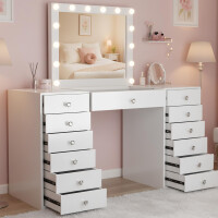 Schminktisch OSLO mit Hollywoodspiegel 4