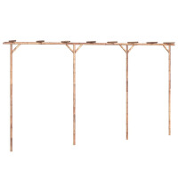Pergola aus Holz BAMBO | 3,85x2m Bambus  gallery