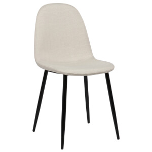 Esszimmerstuhl MOVI - Creme Stoff, Metall | 88x44x51cm