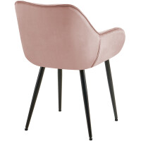 Esszimmerstuhl VIVI - Pink Samt, Metall | 83x58x62cm 5
