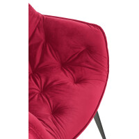 Esszimmerstuhl VIVI - Rot Samt, Metall | 83x58x62cm 6