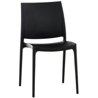 Stuhl VAYA - 81x44x50cm, schwarz, Kunststoff | Kunststoff...