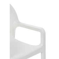 Stuhl REWIU - 84x57x53cm, weiß, Kunststoff | Kunststof