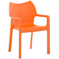 Stuhl REWIU - 84x57x53cm, orange, Kunststoff | Kunststoff...