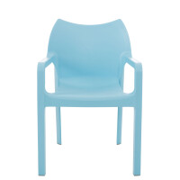 Stuhl REWIU - 84x57x53cm, hellblau, Kunststoff | Kunststoff 