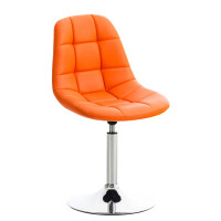 Stuhl OSKAR Kunstleder - 84x48x52cm, orange, Kunstleder |...