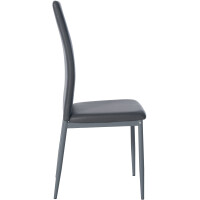6er Set Esszimmerstühle SAVINO Kunstleder - 99x41,5x40c