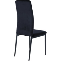 6er Set Esszimmerstühle SAVINO Samt - 99x41,5x40cm, sch