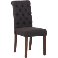 Esszimmerstuhl WALES Stoff | 98x45x63cm, schwarz, Holz...