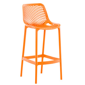 Barhocker modern Orange LORL - Kunststoff, 105x45x53cm