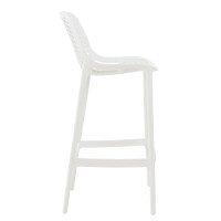 Barhocker modern Weiß LORL - Kunststoff, 105x45x53cm 3