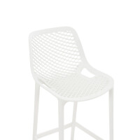 Barhocker modern Weiß LORL - Kunststoff, 105x45x53cm 4