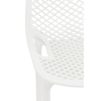 Barhocker modern Weiß LORL - Kunststoff, 105x45x53cm 5