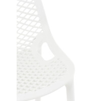 Barhocker modern Weiß LORL - Kunststoff, 105x45x53cm 6