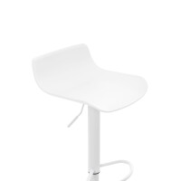 Barhocker höhenverstellbar Weiß JUTO - Kunststoff