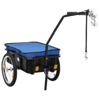 Fahrrad Lastenanh&auml;nger SHARK blau | bis 50 kg |...