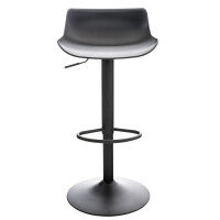 Barhocker h&ouml;henverstellbar Schwarz JUTO -...