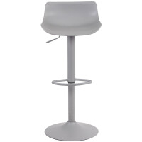 Barhocker 4er Set höhenverstellbar Grau JUTO - Kunststo