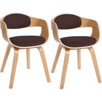 2er Set St&uuml;hle LONDON Stoff - 73x49x46cm,...