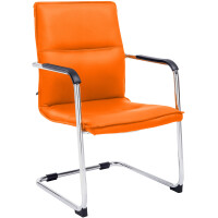 Besucherstuhl SEATTLE - 92x56x60cm, Orange | Kunstleder |...