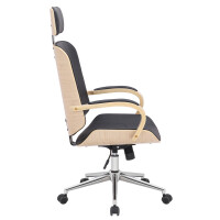 Bürostuhl Chefsessel KINGO - 118x70x70, Natur/Schwarz |
