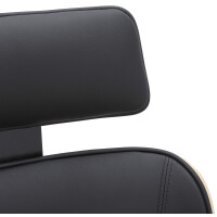 Bürostuhl Chefsessel KINGO - 118x70x70, Natur/Schwarz |