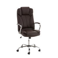 B&uuml;rostuhl JUBEL - 115x62x70, Braun | Kunstleder