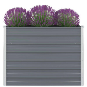 Hochbeet für Garten EMIL Quadrat Grau | 100x100x77cm | 