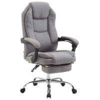 B&uuml;rostuhl MEDHA Stoff - 114x67x64, Grau | Stoff