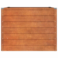 Hochbeet aus Cortenstahl ISAK | unten offen | 100x100x77cm 4