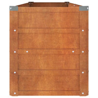 Hochbeet aus Cortenstahl ISAK | unten offen | 160x40x45cm 5