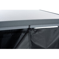Kaminholzregal aussen mit Abdeckung HEOD | 70x143x145, Stahl