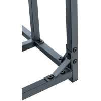 Kaminholzregal aussen mit Abdeckung HEOD | 70x143x145, Stahl