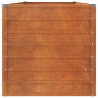 Hochbeet aus Cortenstahl ISAK | unten offen | 240x80x77cm 5