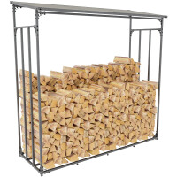 Kaminholzregal aussen mit Abdeckung HEOD | 70x185x185,...
