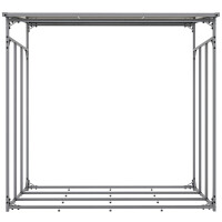 Kaminholzregal aussen mit Abdeckung HEOD | 70x165x165, Alumi