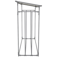 Kaminholzregal aussen mit Abdeckung HEOD | 70x165x165, Alumi