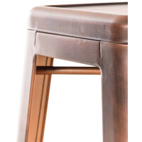 Barhocker MILAN - Kupfer, Metall | Barhocker ohne Lehne 4