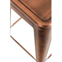 Barhocker MILAN - Kupfer, Metall | Barhocker ohne Lehne 5