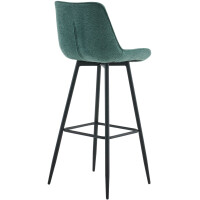 Barhocker SYDNEY - Grün, Stoff | Barhocker mit Lehne 5
