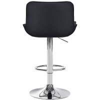 Barhocker 2er Set TAMPA - Schwarz, Kunstleder, Chrom | Barho