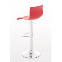 Barhocker BERLIN - Rot, Kunststoff | Barhocker mit Lehne 4