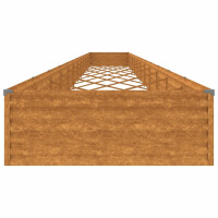 Hochbeet aus Cortenstahl AKSEL | unten offen | 1150x100x36cm