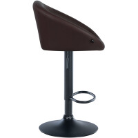 Barhocker OSLO - Braun, Kunstleder, Schwarz | Barhocker mit 