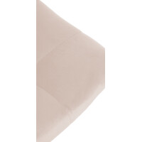 Barhocker DUBAI - Beige, Samt, Schwarz | Barhocker mit Lehne