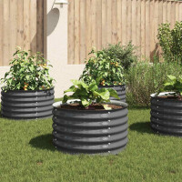 rundes Hochbeet für Garten BLUMO | Verzinkter Stahl | 8