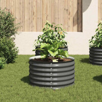 rundes Hochbeet für Garten BLUMO | Verzinkter Stahl | 8