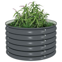 rundes Hochbeet für Garten BLUMO | Verzinkter Stahl | 8