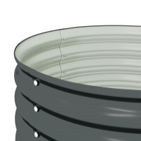 rundes Hochbeet für Garten BLUMO | Verzinkter Stahl | 8