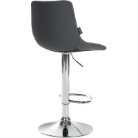 Barhocker 2er Set DUBAI - Grau, Kunstleder, Chrom | Barhocke